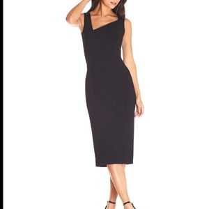 Dress the Population Remi Black Sheath Sleeveless Dress Size Large